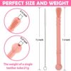 Meartchy 6 Pack Hollow Teether Tubes, Teething Toys for Baby Infants 0-6 Months , Silicone Chew Straw Toy for Babies 6-12 Months - Image 7