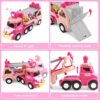 Toys for 1 2 3 Year Old Girl,5 in 1 Toddler Girl Toys,Carrier Truck Car Toys for 3 4 5 6 Year Old Toddler Girl with Music & Light,Pink Car Toys for 1 2 3 4 Year Old Girl,Toys for Girls Birthday Gifts… - Image 4