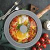 TOPULORS Universal Lid for Pots, Pans and Skillets, Tempered Glass with Silicone Rim Fits All 9 to 11 Inch Diameter Cookware, Frying Pan Cover, Replacement Lid, Dishwasher Safe, Grey - Image 3