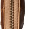 Frye Women's Leather Melissa Zip Wallet, Beige, One Size - Image 3